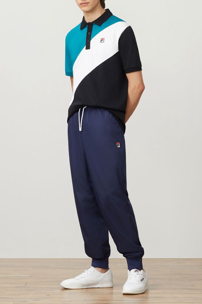 Fila Pants Thane Wind Mens Navy - India JXG-698574